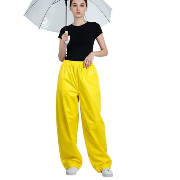 Frogg Toggs yellow waterproof pull on rain pants M - Picture 2 of 15
